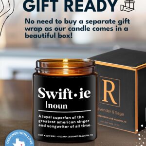 Swiftie Candle, Taylor-Inspired Gifts for Swifties, Perfect Swiftie Gifts for Women and Music Merch Singer Fans with Definition of Swiftie, Best Birthday Gifts for Swifties