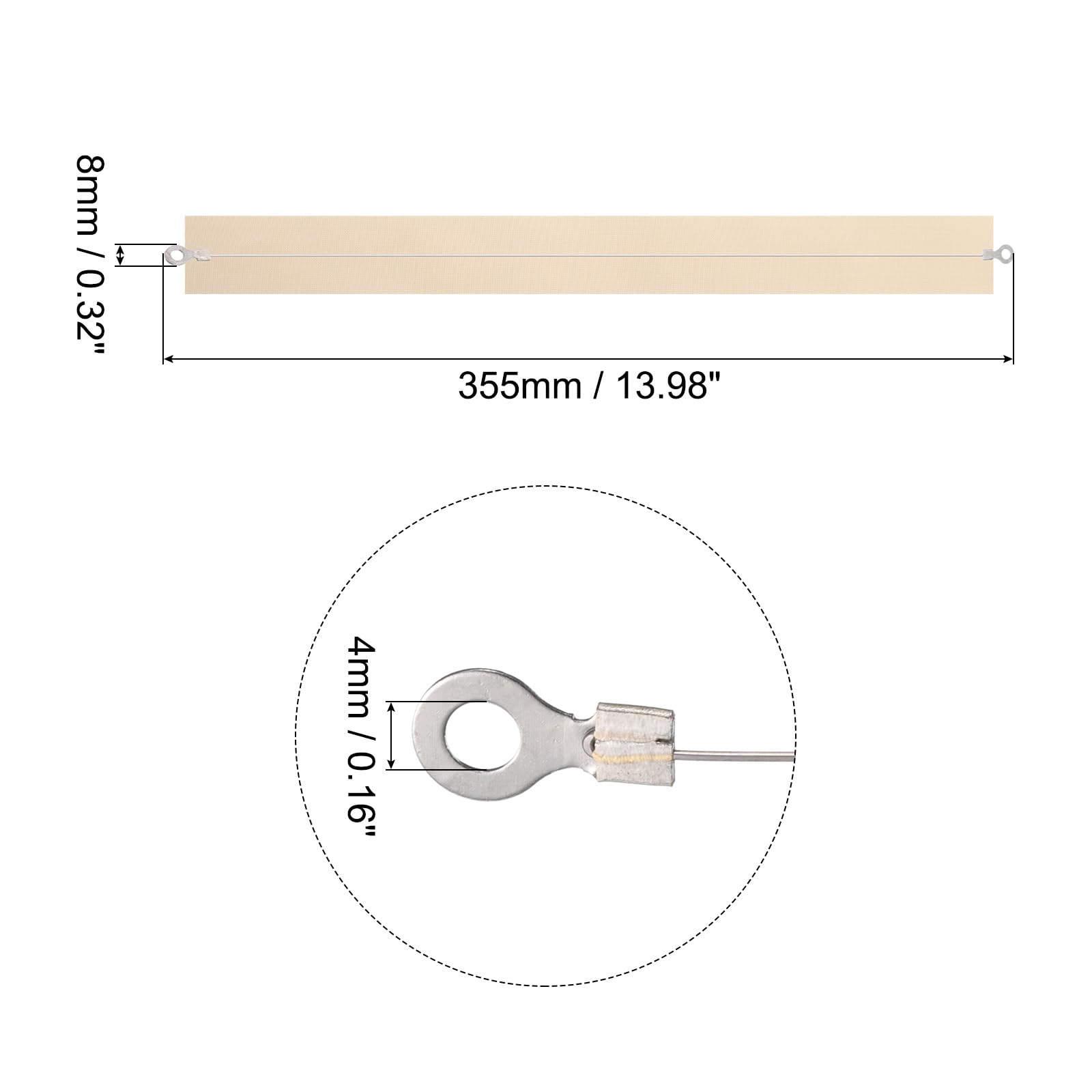 MECCANIXITY 5 Pack 0.02x14 Inch Sealer Repair Kits Heat Seal Strips Replacement Elements and PTFE Tapes for Hand Sealers