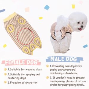 Paipeper Dog Recovery Suit After Surgery,Spay Neuter Clothes for Female Dogs,Small Medium Dog Shirt,E-Collar Cone Alternative,Prevent Licking Wound Dog Onesie,Pet Surgical Suit(Grey White Stripe-l)