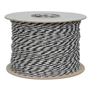 jameco valuepro 24 awg black/white stranded twisted pair hook-up wire 1000 feet