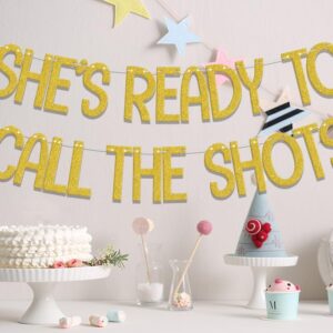 She's Ready to Call the Shots Banner, Congrats Nurse/Big BSN Energy, Nurses Call The Shots, Nurse Graduation Party Decorations, Nursing School Grad Party Decor Supplies Gold Red