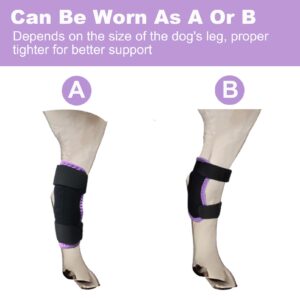 Dog Leg Brace for Back Leg Rear Leg Hock Ankle, Dog Hip Brace for Sprains, Torn Ligaments and Post-Op, Strong Support Help, Lightweight, Promotes Faster Recovery and Reduce Pain, 1 Pair, Medium