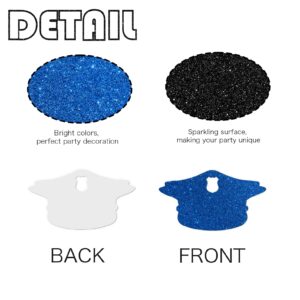 ShuanQ 120pcs Officer Confetti - Congrats Officer Grad Party Sign - Officer Birthday Party Decoration Scatters for DIY Crafts - Police Caps Handcuffs Guns Glitter Cutous