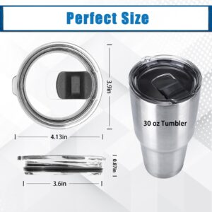 30oz Tumbler Lid, Replacement Lids Compatible for YETI 30 oz Tumbler, 14 oz Mug and 35 oz Straw Mug- Replacement Slide/Cover Magnetic Slider Switch,2Pcs Black