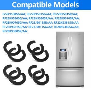 8 Pcs DA99-04158A Hinge Shim Refrigerator Door Height Adjustment Kits, for Samsung 3282540, DA60-00314C, PS6448337 AP5668209 Refrigerator Door Shims Replacement Parts, 4 Different Thickness