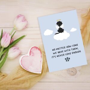 Dog Sympathy Card, Cute Pet Dog Loss Card, Dog Memorial Gifts, Sympathy Card for Loss of Pet Dog, Dog Condolence Card for Dog Owner Lover, Doggy Bereavement Card for Family Friends Husband Wife