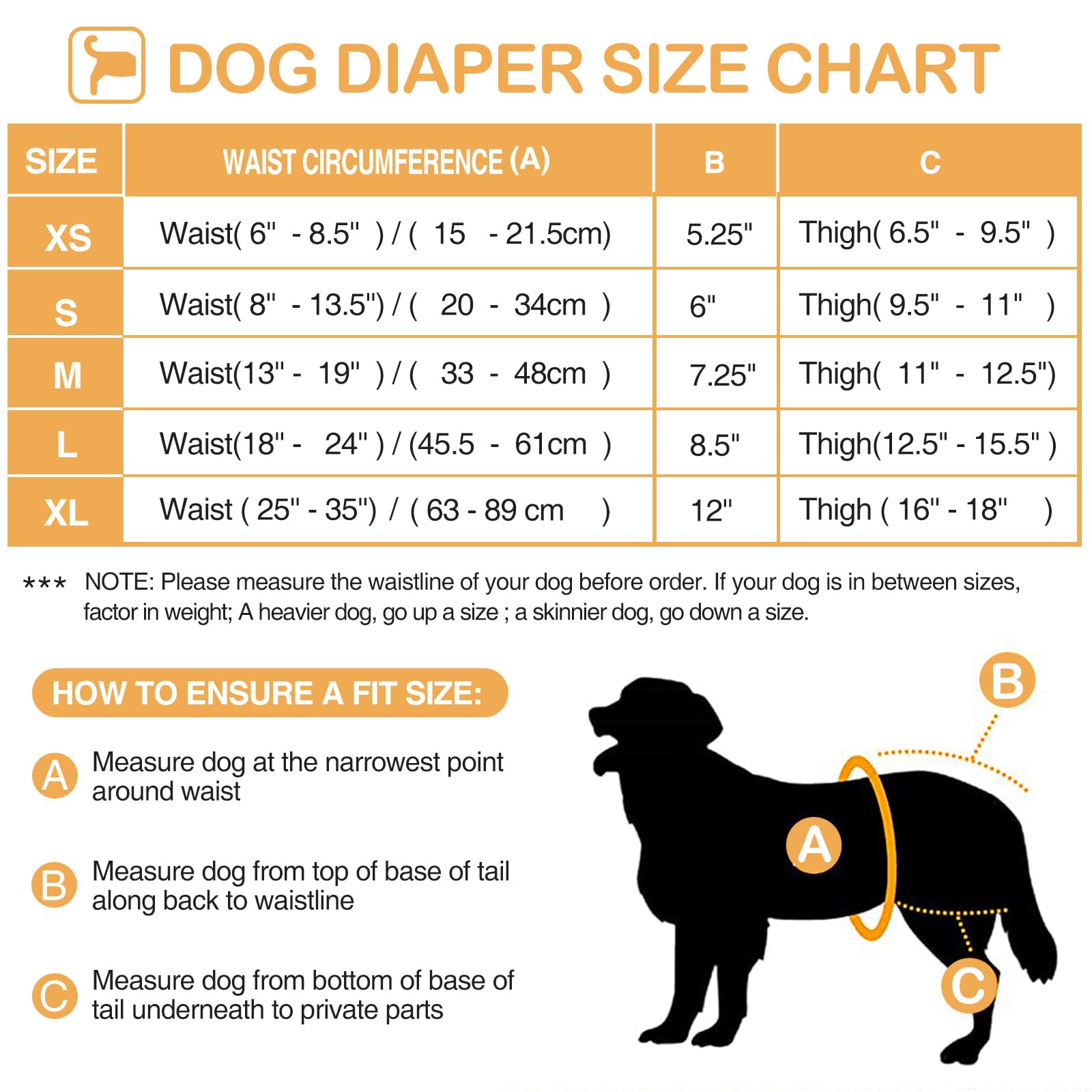 3 Pack Avont Washable Female Dog Diaper with Suspender, Reusable Girl Doggie Diapers for Small Medium Large Doggy in Heat Cycle Period Incontinence -XL