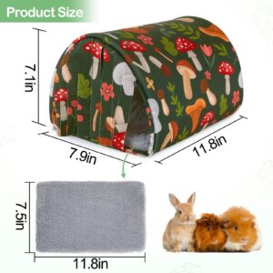 Guinea Pig Hideout Washable Guinea Pig Tunnel with Curtains Hamster Hideout Cozy Guinea Pig House Fit for Guinea Pig Cages Soft Guinea Pig Accessories for Small Animals Hamster/Chinchilla/Bunny