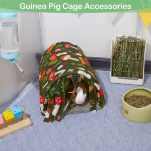 Guinea Pig Hideout Washable Guinea Pig Tunnel with Curtains Hamster Hideout Cozy Guinea Pig House Fit for Guinea Pig Cages Soft Guinea Pig Accessories for Small Animals Hamster/Chinchilla/Bunny