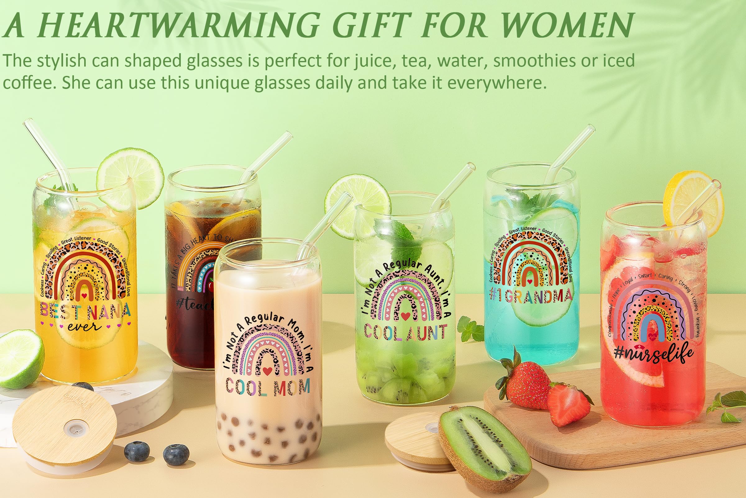 Christian Gifts for Women Faith, Inspirational Gifts Religious Gifts for Women, Catholic Spiritual Gifts Birthday Christmas Gifts for Women Mom Sister Best Friends Wife Coworkers w/ 16Oz Can Glass Cup