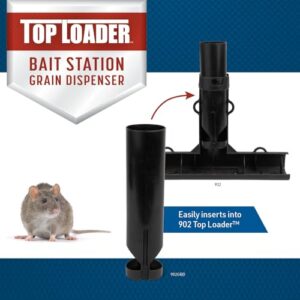 JT Eaton Top Loader™ Bait Station Optional Grain Bait Dispenser, Granular and Pellet Bait, Case of 6