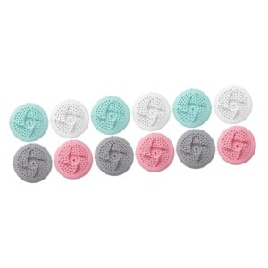 jojofuny 12 pcs tub stopper bathtub drain hair drain filter bathroom hair stopper silicone drain filter silicone bathtub stopper bath filter tub hair drain catcher simple kitchen supplies