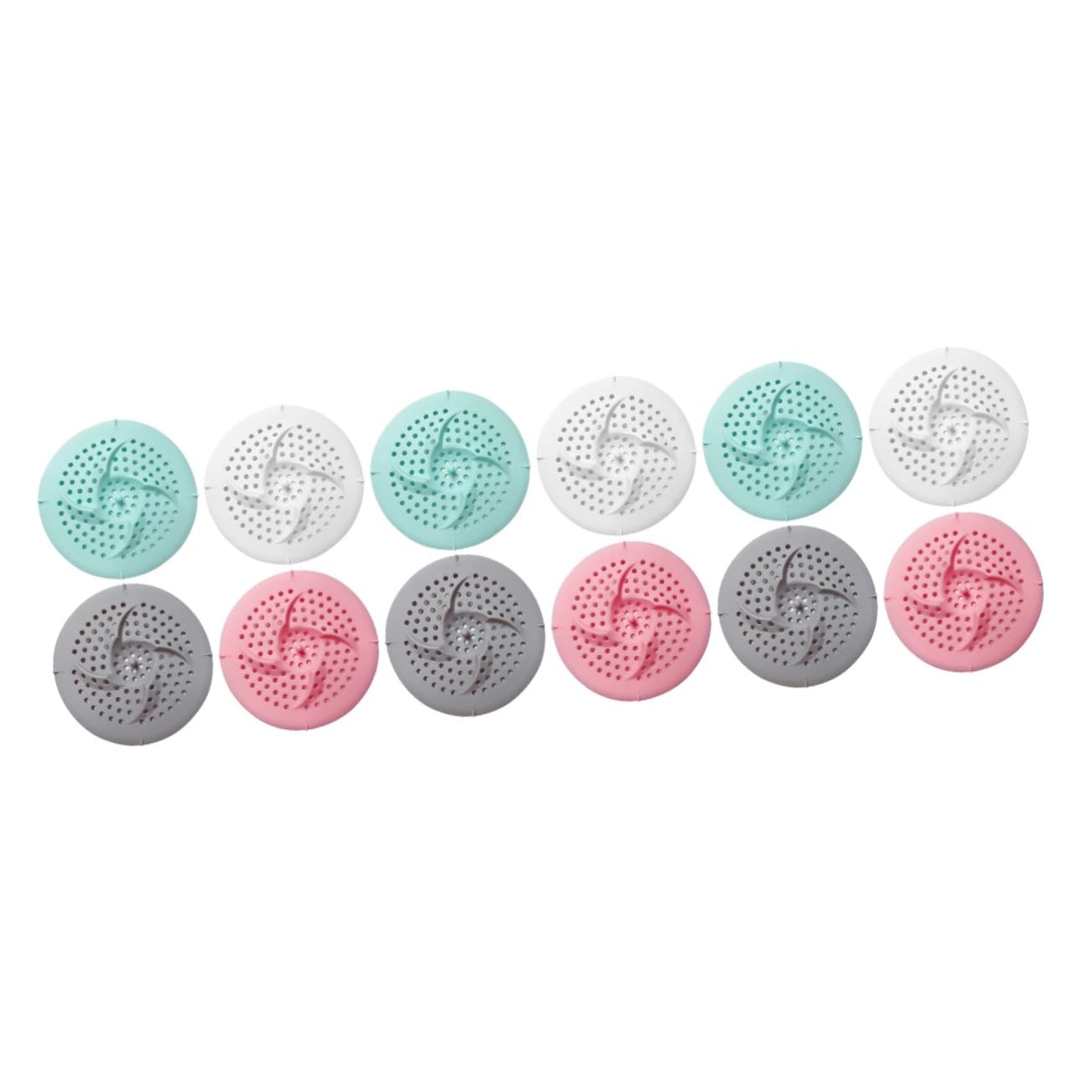 jojofuny 12 Pcs Tub Stopper Bathtub Drain Hair Drain Filter Bathroom Hair Stopper Silicone Drain Filter Silicone Bathtub Stopper Bath Filter Tub Hair Drain Catcher Simple Kitchen Supplies