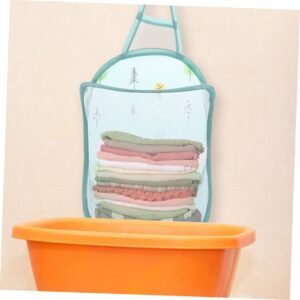 Parliky 2pcs Folding Laundry Hanging Basket Collapsible Baskets Mesh Laundry Hamper Bathroom Laundry Hamper Over The Door Laundry Hamper -up Organizer Portable Travel Nylon