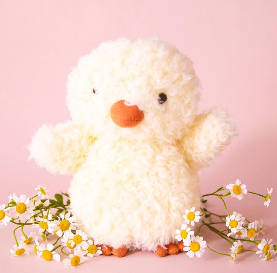 EASELR Cute Little Chick Stuffed Animals, 8" Soft Chick Plush Toy Chick Plushies Pillow Gifts for Kids Girlfriend Birthday Christmas Mother's Day (8inch)