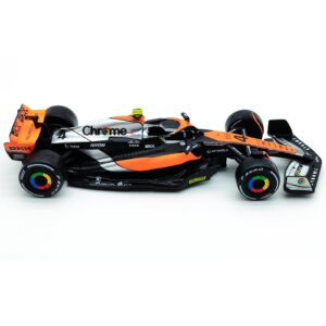 JODIYAAH Bburago P2 British GP Mclaren 2023 F1 MCL60 4# Lando Norris Formula Racing Alloy Car Diecast Model (MCL60 4#)