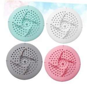 jojofuny 12 Pcs Tub Stopper Bathtub Drain Hair Drain Filter Bathroom Hair Stopper Silicone Drain Filter Silicone Bathtub Stopper Bath Filter Tub Hair Drain Catcher Simple Kitchen Supplies