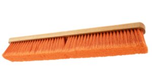 pro source safety orange push broom head with threaded wood block: 24" wide