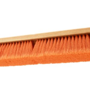 PRO SOURCE Safety Orange Push Broom Head with Threaded Wood Block: 24" Wide