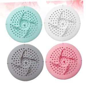 jojofuny 12 Pcs Tub Stopper Bathtub Drain Hair Drain Filter Bathroom Hair Stopper Silicone Drain Filter Silicone Bathtub Stopper Bath Filter Tub Hair Drain Catcher Simple Kitchen Supplies