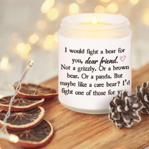 Best Friend Candle - Friend Gifts for Women, Best Friend Birthday Gifts - Friendship Gifts for Women Friends - Friend Birthday Gift, 7oz Soy Wax Lavender Scented Friend Candle