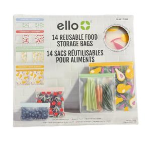 Ello reusable food storage bags 14 bags, reusable produce bags