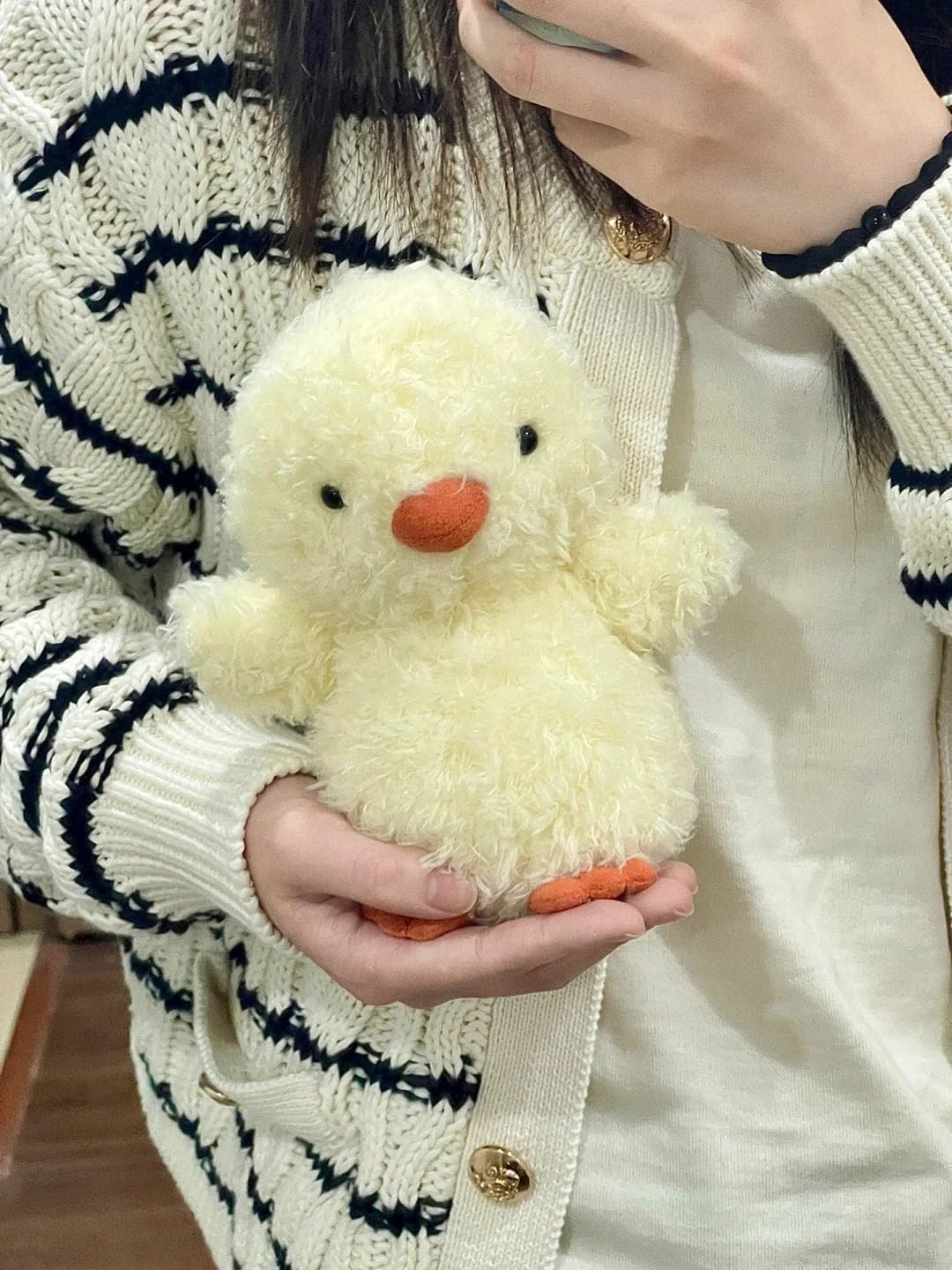 EASELR Cute Little Chick Stuffed Animals, 8" Soft Chick Plush Toy Chick Plushies Pillow Gifts for Kids Girlfriend Birthday Christmas Mother's Day (8inch)