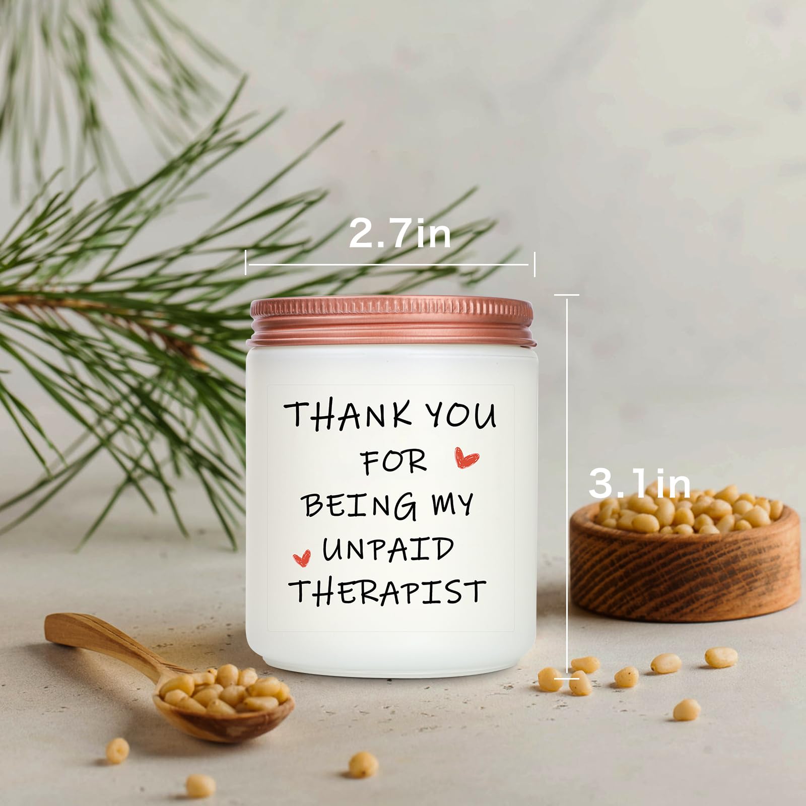 RIZOOCE Best Friend-Gifts for Women,Thank You Gifts for Women-Funny Birthday Thanksgiving Valentines Friendship Gifts for Friends,Coworkers Teacher Boss Employee Appreciation Candle Gifts 9oz