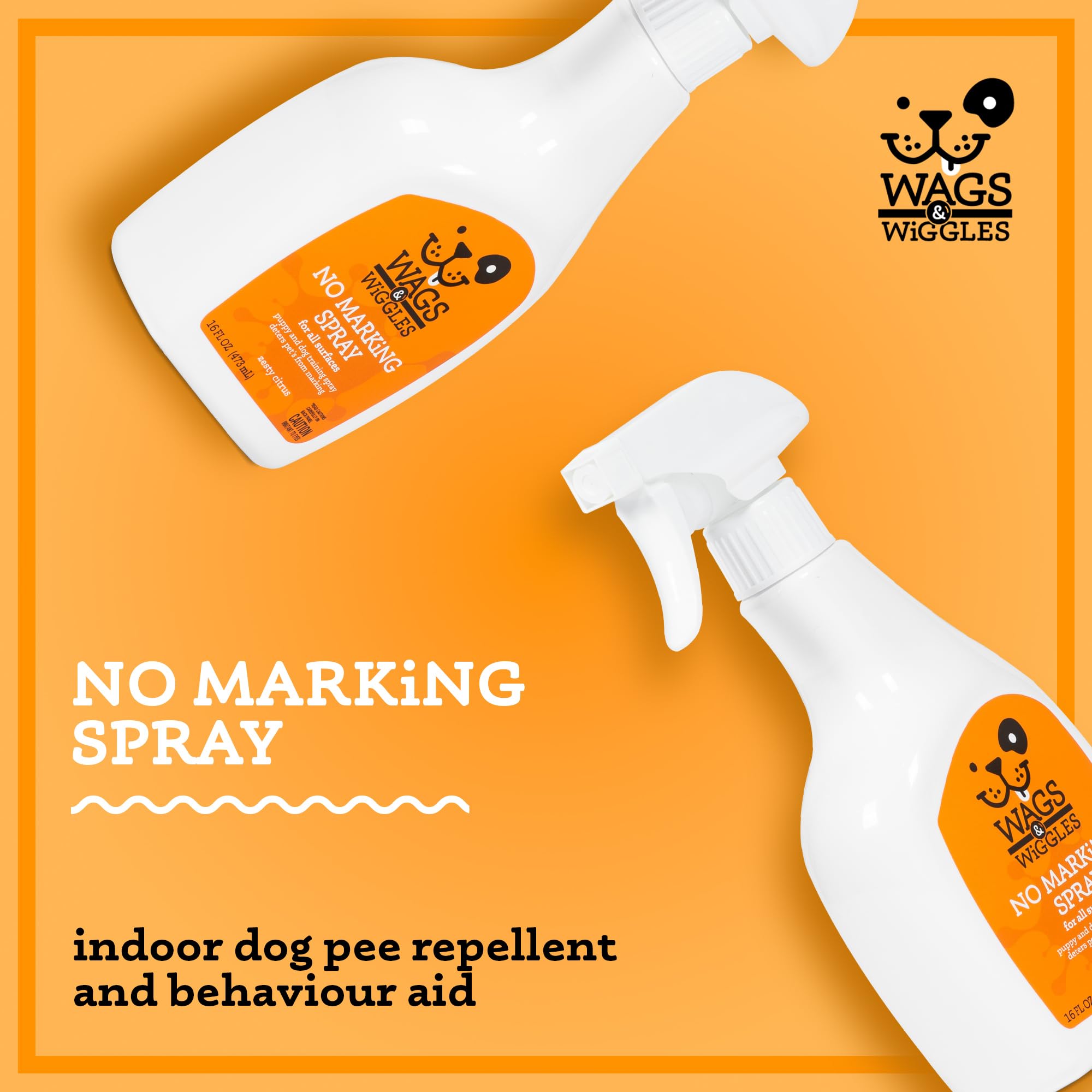 Wags & Wiggles No Marking Deterrent Training Spray for Dogs - Indoor Dog Pee Repellent & Behavior Aid, Anti Pee & Urine Deterrent, No More Marking, Ideal for Potty Training