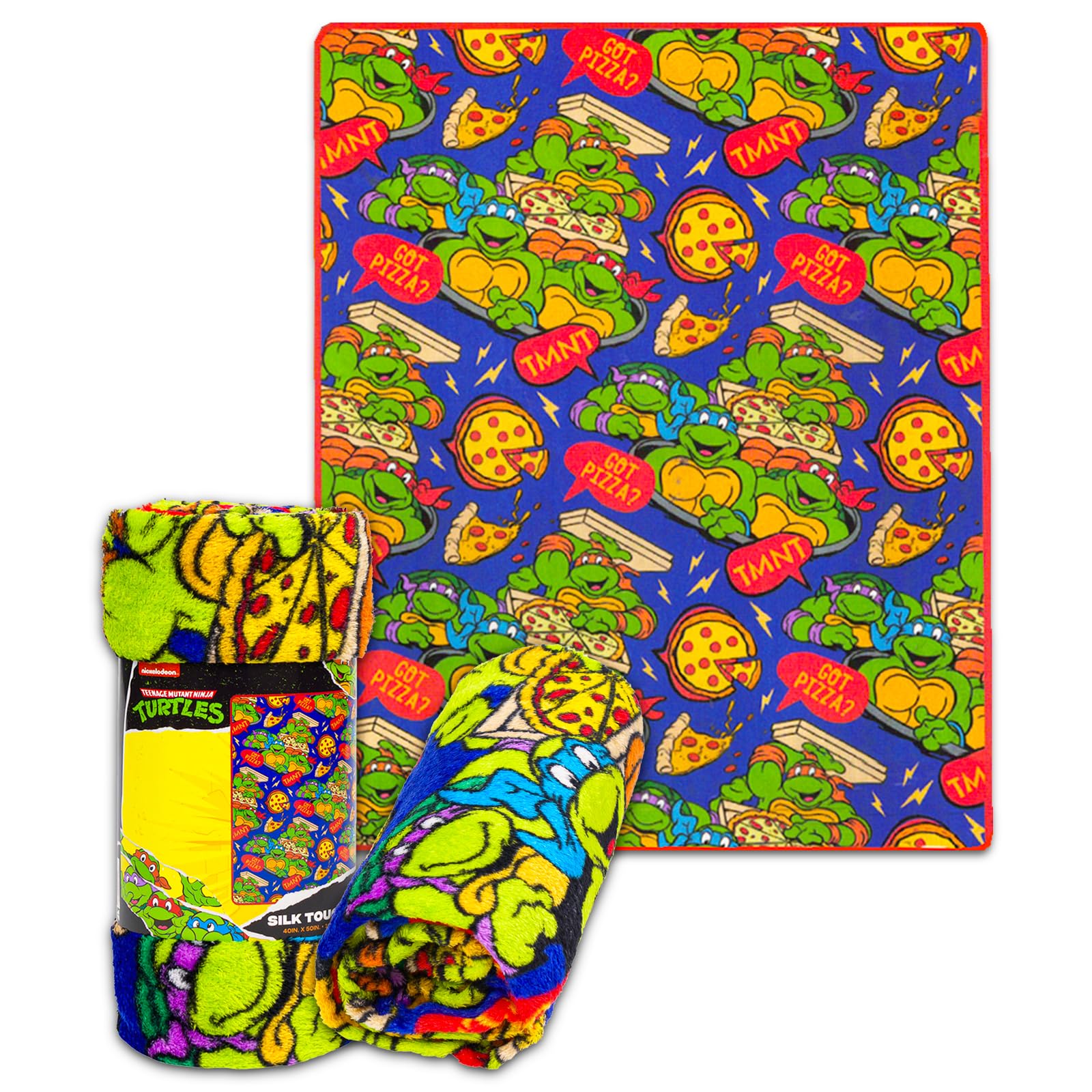 Teenage Mutant Ninja Turtles Throw Blanket Bundle – Teenage Mutant Ninja Turtles Throw Blanket, TMNT Stickers, More for Boys & Girls (Size 40" x 50")