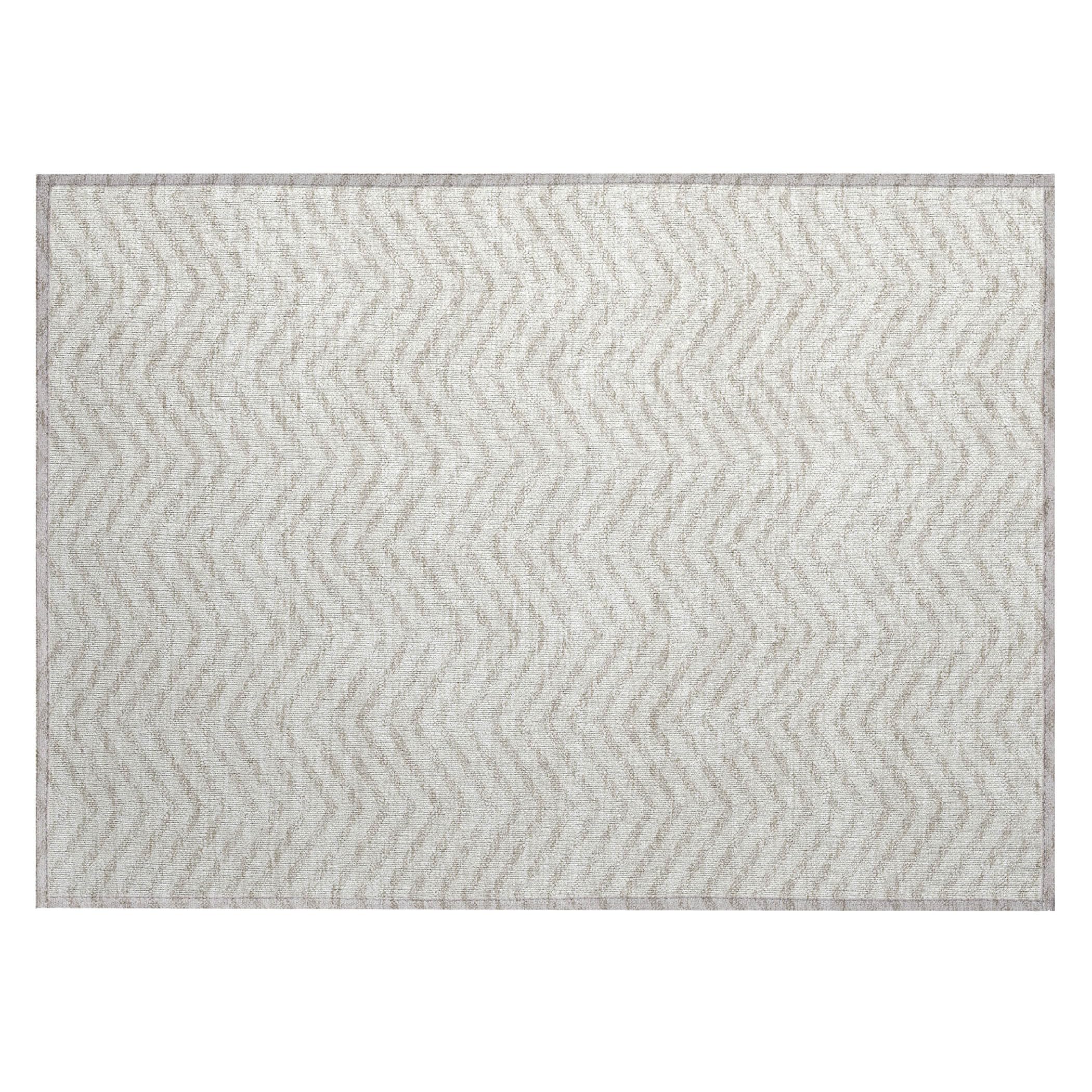 Addison Rugs Chantille ACN934 Ivory 1'8" x 2'6" Indoor/Outdoor, Machine Washable, Easy Clean, Non Shedding, Bedroom, Living Room, Dining Room, Kitchen, Patio Rug