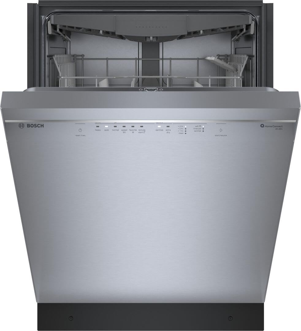 Bosch SHE53C85N 24 Inch Smart Built-In Dishwasher, stainless steel