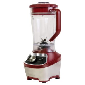 Kenmore Smoothie Blender Countertop for Kitchen Stainless Steel blades for Ice Crushing Variable Speed Self Clean Dishwasher Safe Tritan Pitcher Red 64 oz (8-cup) 1200W Motor