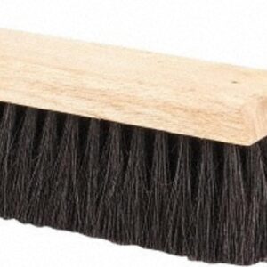 PRO SOURCE Tampico-Bristle Push Broom Head with Threaded Wood Block: 18" Wide