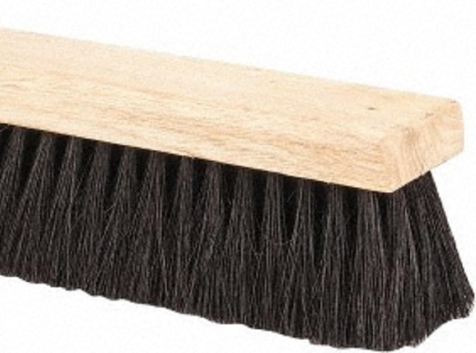 PRO SOURCE Tampico-Bristle Push Broom Head with Threaded Wood Block: 18" Wide