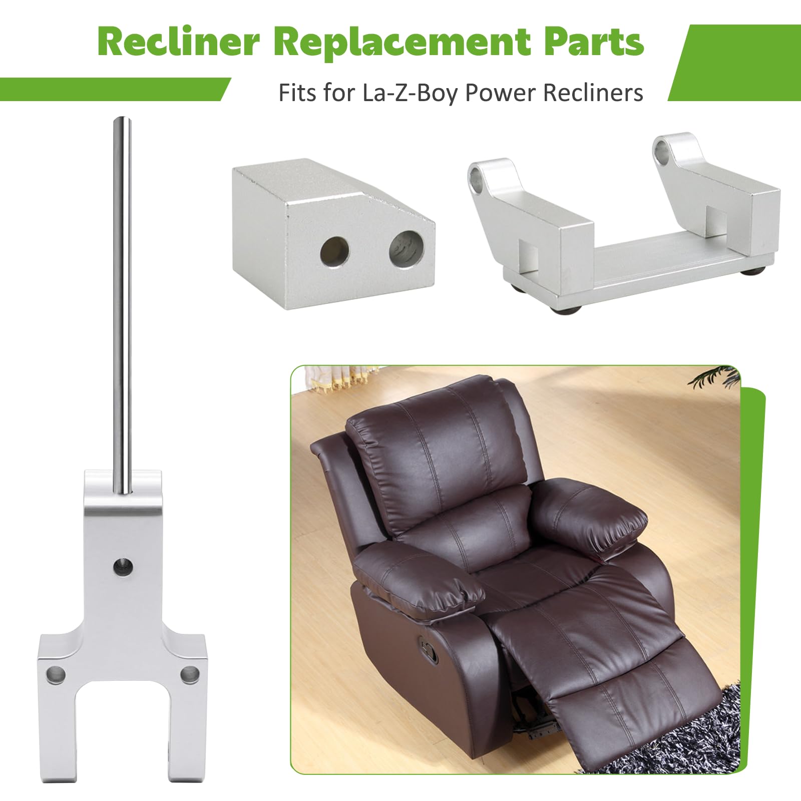 Metal Toggle Drive Connector and Metal Drive Toggle and Clevis Mount Power Recliners Upgraded with Lazy Boy Recliner Parts Fits for All La-Z-Boy Lazyboy Power Recliners