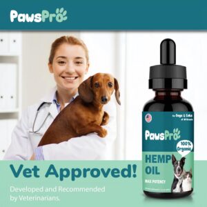 PawsPro Hemp Oil for Dogs and Cats - Helps Pets with Anxiety, Pain, Stress, Sleep, Arthritis, Seizures Relief - Calming Treats Chews - Support Hip and Joint Health (2 Pack)