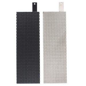 2pcs electrodes, titanium anode mesh with mmo ruthenium-iridium coating and cathode electrolytic mesh without coating for electrochemical application and swimming pool cleaning