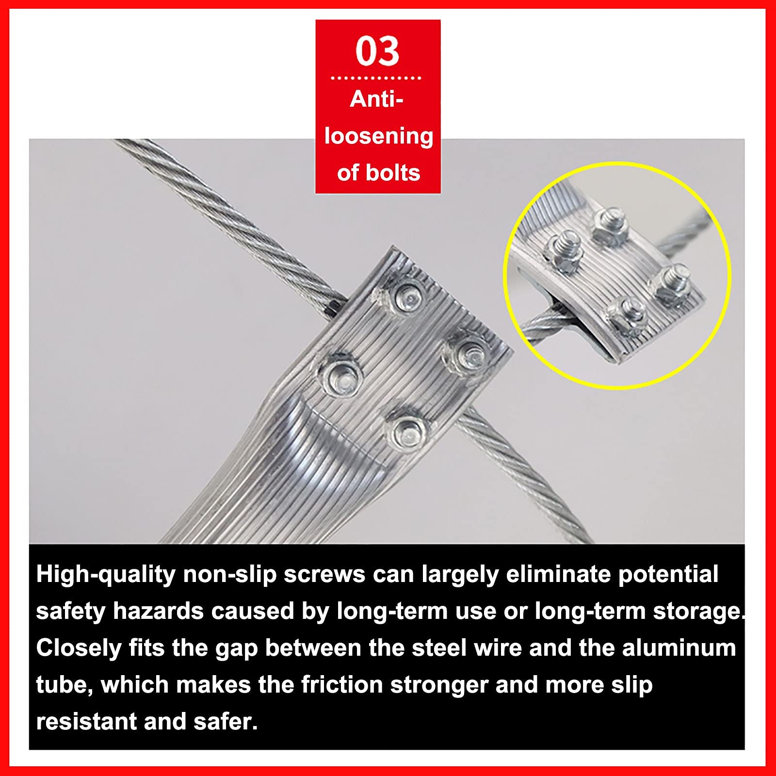 Soft Ladder Rope Wire Fire Escape Aluminum Alloy Home Fireproof High Altitude Rescue Project Climbing Compact & Reusable Excellent Load Bearing Capacity,8m/26.3ft