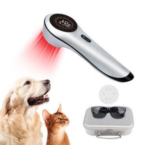 betisbe cold laser therapy for pet animals vet muscle & joint pain relief wound healing care，reduces inflammation，near infrared light therapy device for dogs cats horses with upgrade magneti cover