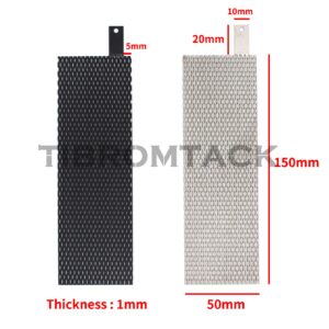 2PCS Electrodes, Titanium Anode Mesh with MMO Ruthenium-Iridium Coating and Cathode Electrolytic Mesh Without Coating for Electrochemical Application and Swimming Pool Cleaning