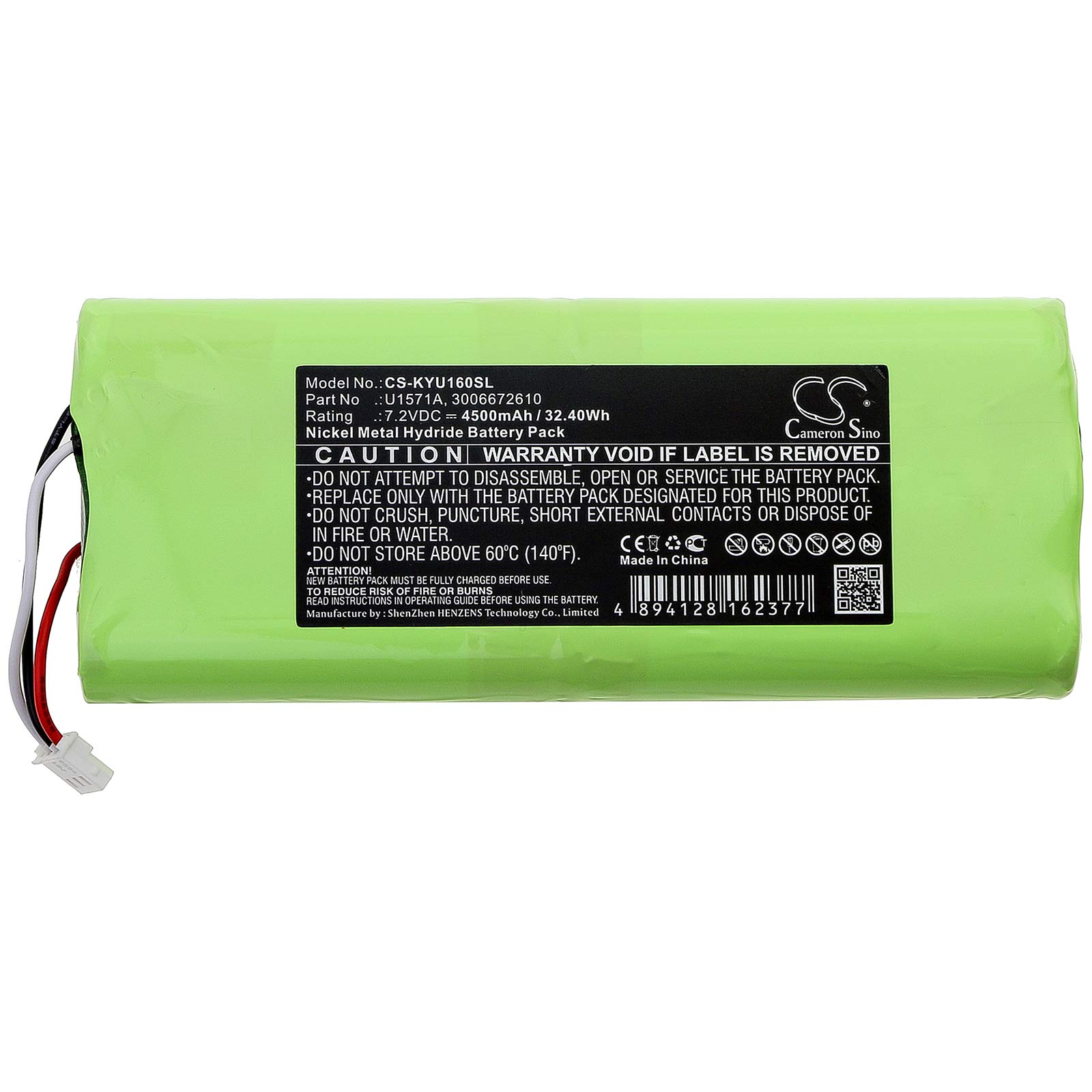 BUSFUIVA Replacement Battery 3006672610, U1571A for U1600, U1602A, U1602B, U1604A, U1604B 7.2V/4500mAh