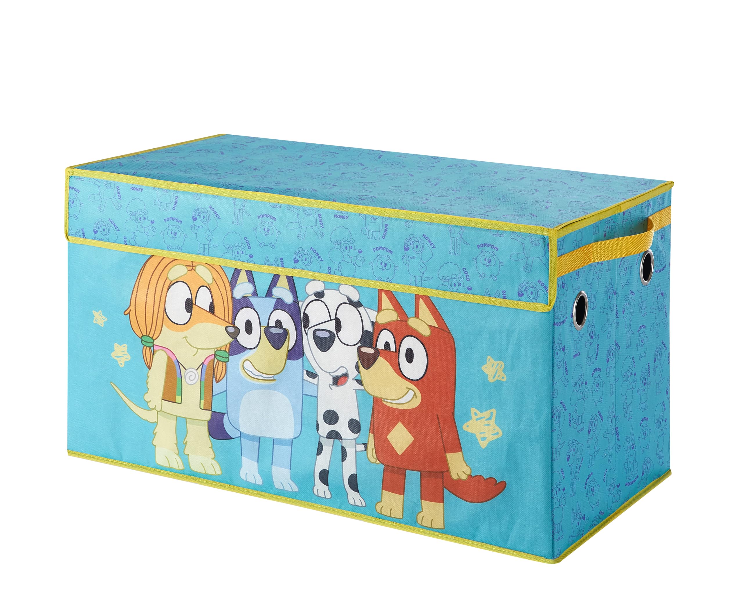 Idea Nuova Bluey Collapsible Storage Trunk, Durable with Soft Lid, 28.5"x14.5"x16"