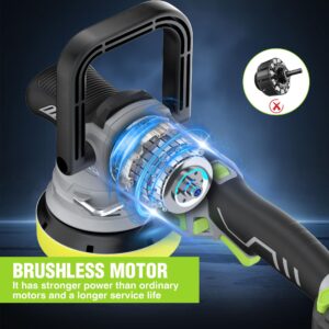 WORKPRO 20V Cordless Buffer Polisher Kit, Brushless Dual Action Polisher with 4.0Ah Battery, 7 Variable Speed Up to 5000RPM, Random Orbital Polisher Kit for Car Detailing, Waxing, Polishing