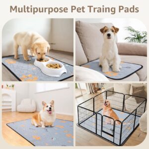 Dog Pee Pads Washable, 65"x48" Extra Large Absorbent Dog Playpen Mat Reusable Pee Pads for Indoors Dog Potty, Non-Slip Waterproof Pads for Bed, Floor, Incontinence, Dog Housebreaking Supplies