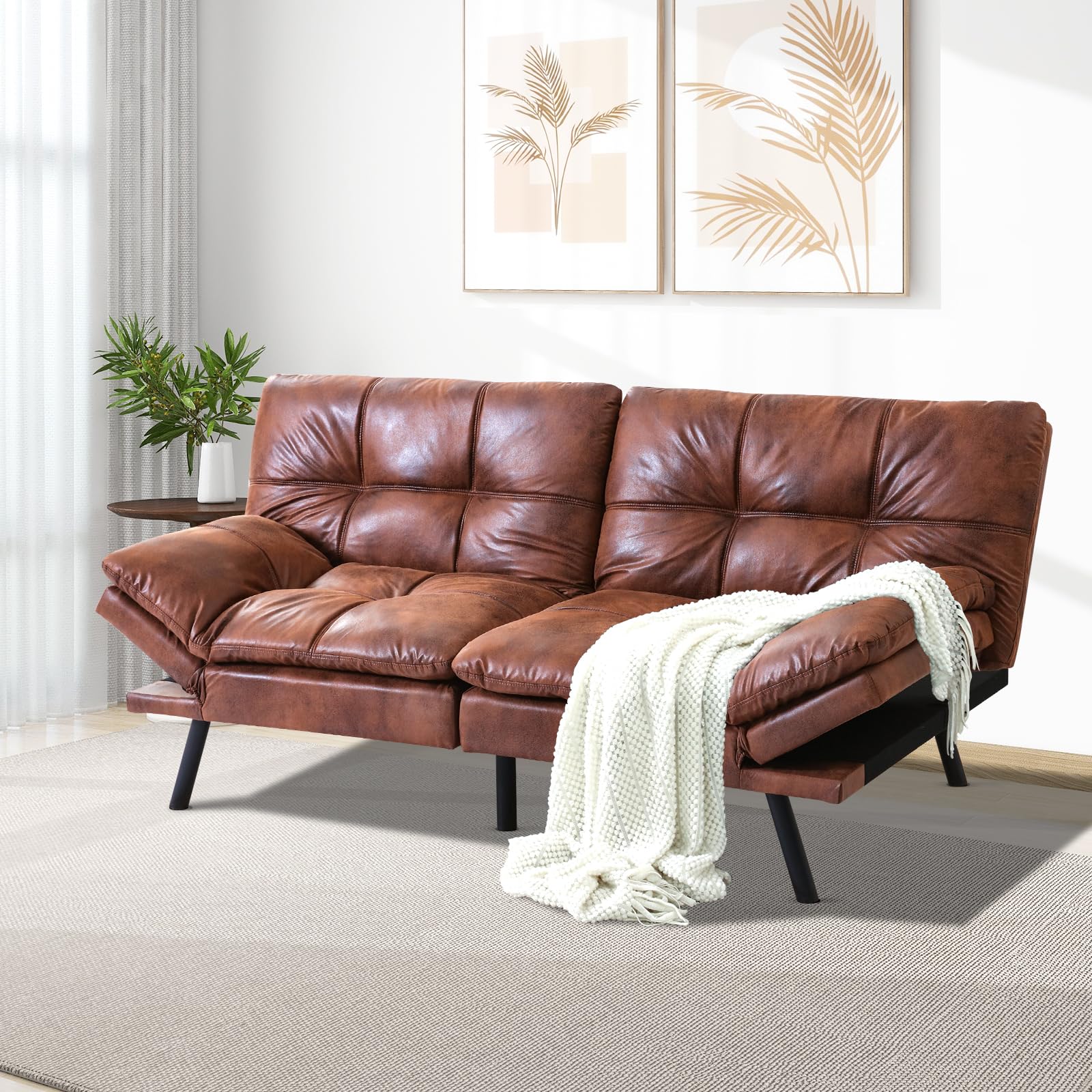 MUUEGM OJL-SF-BROWN-005 Sofabed, Brown