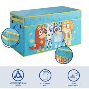 Idea Nuova Bluey Collapsible Storage Trunk, Durable with Soft Lid, 28.5"x14.5"x16"