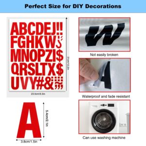 220 Pieces Iron on Letters for Clothing, 5 Sheets of Black Heat Transfer Vinyl for T Shirts, A-Z Patches PU DIY Crafts Alphabets Sticker for Fabric