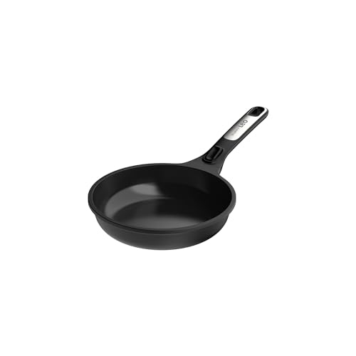 Berghoff Leo Phantom Nonstick Ceramic Frying Pan 8in Detachable Handle Recycled Cast Aluminum CeraGreen Non-toxic Coating Induction Pan Oven-to-table Cookware Full Disk