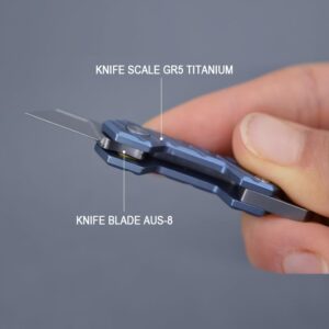 Factory Price EDC Keychain Stainless Steel Utility Mini Knife Customized Foldable Pocket Knife for Multiple Cutting Tasks